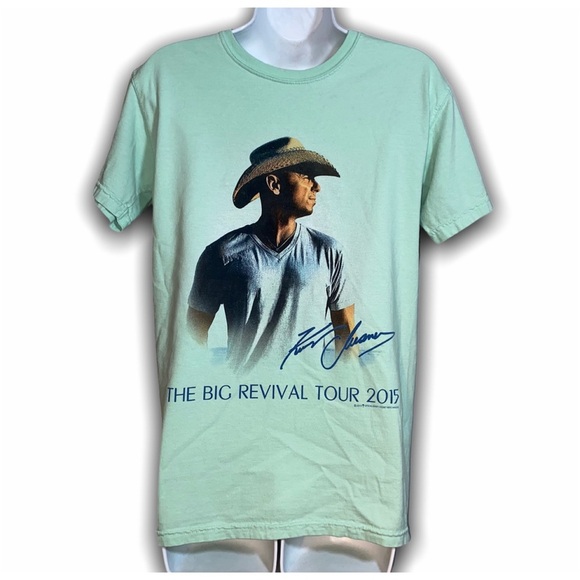 KENNY CHESNEY 2015 Big Revival Tour Tee T-Shirt Small - Picture 1 of 5